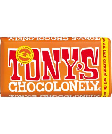 Tony's Chocolonely chocolate bar Caramel sea salt - Buy Online on GoSupps.com