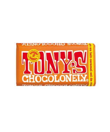 Tony's Chocolonely chocolate bar, Caramel sea salt