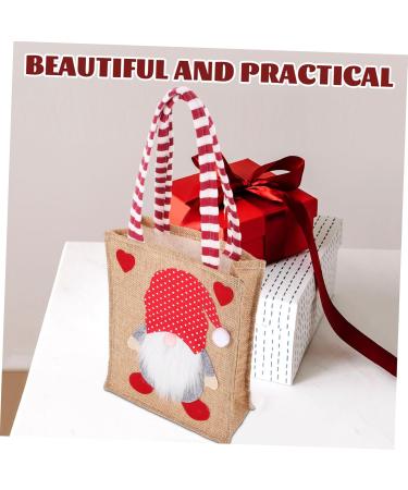Alipis Christmas Bag Christmas Burlap Bags Xmas Handbag Christmas Bags Drawstring Bag Shopping 1 count (Pack of 1) Picture 3 - Buy Online on GoSupps.com