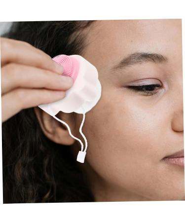 Angoily Man face Brush Multifunctional Washing Device Silica Gel Frosted Cleaner White Handle Shower for Body Silicone Bath Scrubber Cleansing Brush 5.50X5.00X2.00CM - Buy Online on GoSupps.com