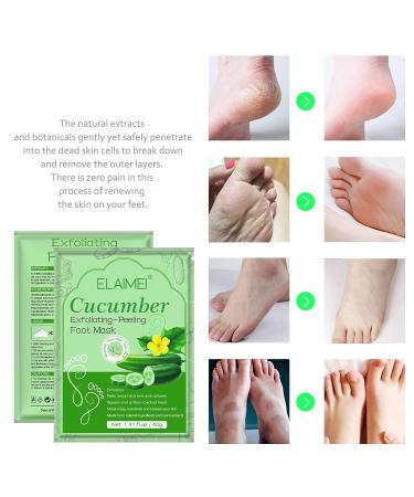 Health Foot Mask for Smooth Skin | Corn Removers for Toes (Green, One Size) - Living Room Adult - Buy Online on GoSupps.com