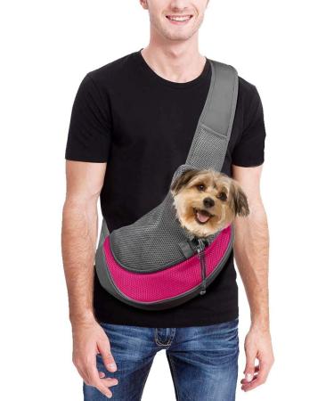 Buy Small Dog Carrying Bag | Adjustable Shoulder Strap Pet Carrier for Dogs & Cats - Ideal for Travel & Outdoor Use - Buy Online on GoSupps.com