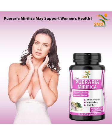 Pure Pueraria Mirifica Supplement 500mg - Organic Women s Health Herbal Capsules from Thailand | 60 Veggie Capsules - Buy Online on GoSupps.com