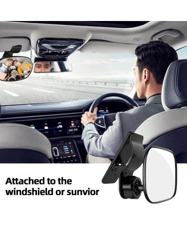 Buy 360 Swiveling Baby Car Mirror - Universal Back Seat Mirror for Safe Baby Travel | Shatterproof Design for All Cars - Buy Online on GoSupps.com