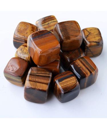 1lb Natural Crystal Tumbled Stones Polished Cube Crytsal QuartzCrystal Gemstone for Yoga Witchcraft Balancing Crystal Mixed (Color : Tiger'seye) - Buy Online on GoSupps.com