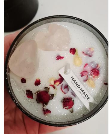 Momslife Love Fragrance Candle - Wild Rose with Gemstones & Rose Quartz | Perfect Gift for Women & Anniversary Decoration - Buy Online on GoSupps.com