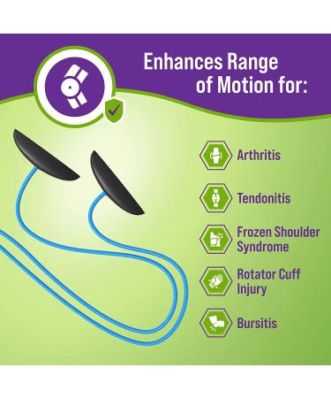 Economy Overhead Shoulder Therapy Pulley System - Blue Plastic Handles - Buy Online on GoSupps.com