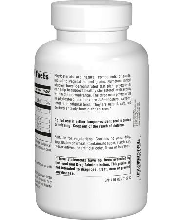 Source Naturals Mega Strength Beta Sitosterol 375 mg - 120 Tablets | Natural Cholesterol Support - Buy Online on GoSupps.com