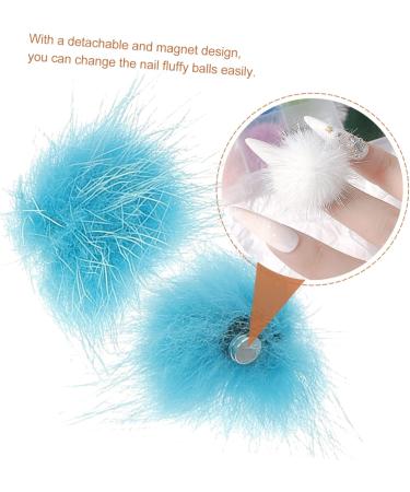 Ipetboom Nail Supplies 1 Box Nail Set Nail s Nail Stamper Nail Polish Kit Trinket Manicure Pompom Balls Nail Puff Magnet Nail Ornaments Nail Charms Nail Art Pompom Fluffy 3d Velvet - Buy Online on GoSupps.com