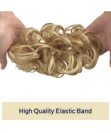 Sofeiyan Hair Parts & Tie Updos | Wavy Chignon Hairstyles Hair Extensions for Women - Light Ash Brown & Blonde 40g - Buy Online on GoSupps.com