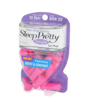 Buy Hearos Sleep Pretty Tonight Foam Ear Plugs - 32 NRR 12 Pairs Purple | Best Hearing Protection for Sleep | International Shipping - Buy Online on GoSupps.com