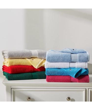 Tommy Hilfiger Modern American Solid Bath Towel - 30 x 54 Inches, 100% Cotton, 574 GSM - Botanical Garden Color - Buy Online on GoSupps.com
