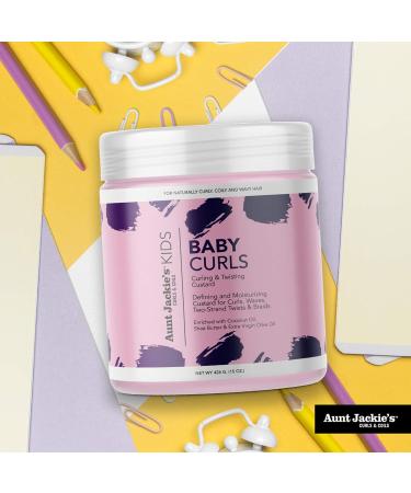 Aunt Jackie's Girls Baby Curls & Twisting Cream - 15 fl oz | Best Curly Hair Care for Kids | International Shipping Available - Buy Online on GoSupps.com