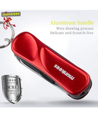 Buy Ace Camp Munkees Multi-Tool Keychain 6 Functions: Nail File Clippers Scissors & More - Portable Gift for Travel - Fast International Shipping - Buy Online on GoSupps.com