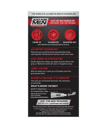 Just for Men AutoStop Dark Blond Hair Color A-15 - 1.2 oz | Easy Hair Dye for Men - Buy Online on GoSupps.com