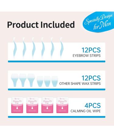  Beauty7 Beauty7 24-Pack Pre-Cut Eyebrow Wax Strips - With 4 Oil Cleansing Wipes - Suitable for Skin - Buy Online on GoSupps.com