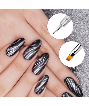 7 PCS Double Ended Nail Art Brush Pens for Acrylic UV Gel Tips Builder - Buy Online on GoSupps.com