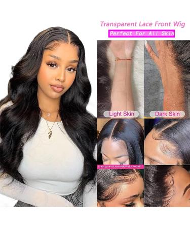 Lace Front Wigs Human Hair Body Wave 13x4x1 T Part Medium Pre Plucked Bleached Knots Brazilain Real Indian Thick High Destiny Medium Part Glueless 13x4x1 Lace Wigs Baby Hair Natural Color 16 Inch - Buy Online on GoSupps.com