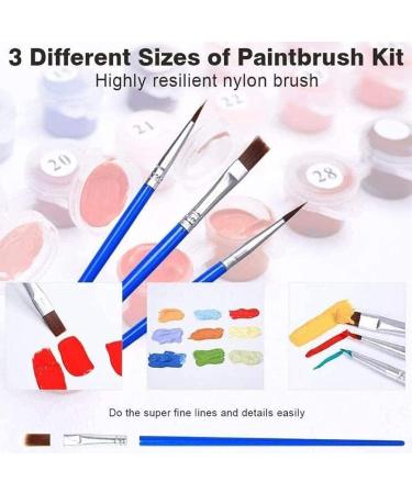 Kids Paint by Numbers Kit - 4 Pack | Beginner DIY Cartoon Painting Set for Ages 4-8 | Acrylic Watercolor Numbers Canvas Art for Home Decor - Buy Online on GoSupps.com