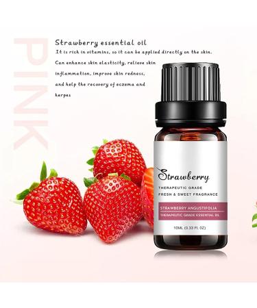 Strawberry Massage Etheric Oil | Pure Natural Aromatherapy Fragrance for Diffusers Humidifiers Yoga & Body Care - 10ml - Buy Online on GoSupps.com