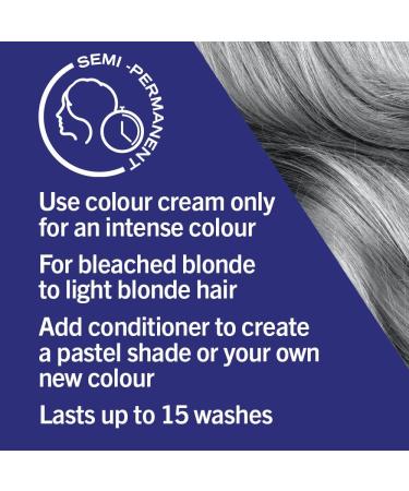 Schwarzkopf LIVE Ultra Brights Steel Silver Hair Dye | Semi-Permanent 15 Washes | 098 Steel Silver | 1 Count Pack - Buy Online on GoSupps.com