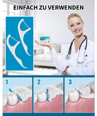Laoye Twin Line Dental Floss Picks - 200 PCs Double Threaded Tooth Sticks for Effective Plaque Removal & Clean Teeth - International Shipping Available - Buy Online on GoSupps.com