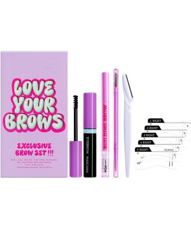 Makeup Brewing Kit Eyebrow Pen Set Unbreakable 10 Piece Set for Eye Makeup Makeup with Eyebrow Trimmer Eyebrow Cream Eyebrow Chart for Women - Buy Online on GoSupps.com