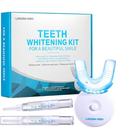 Shop Lagunamoon Teeth Whitening Kit - Gel & LED Light for a Bright Smile | International Shipping Available - Buy Online on GoSupps.com