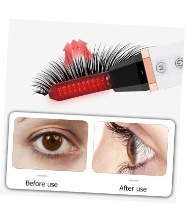 DOITOOL Eyelash Curler Beauty Tool Heated Eye Lash Curler Electric Lash Curler Eyelash Holder White to Rotate Makeup Tools Portable Abs 14.5X2.2X2.2CM - Buy Online on GoSupps.com
