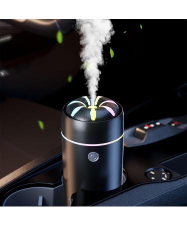 Car Humidifier Car Diffuser Car Diffusers for Essential Oils Car Air Freshener Diffuser USB Cool Mist Humidifier Diffuser for Car Home Office Bedroom (Black Upgrade)