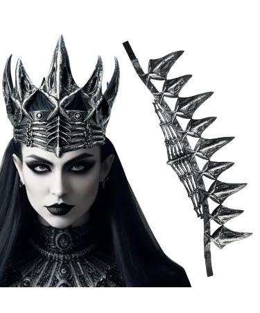 Aufquwk Crow Head Crown Crown Cosplay for Adult Cosplay Crown Costume Accessory for Halloween Prom Cosplay Stage Performance