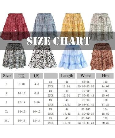 LAEMILIA Womens Floral Print Flared Mini Skater Skirt - Green - Buy Online on GoSupps.com
