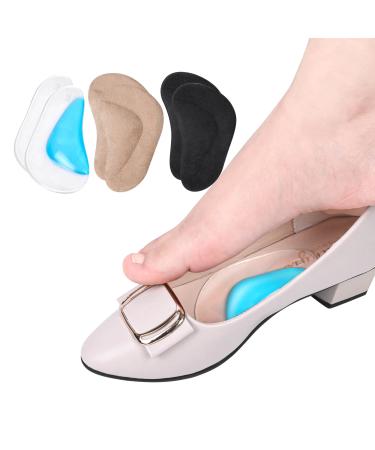 Arch Support Shoe Insoles DYKOOK 3 Pairs Plantar Fasciitis Gel Arch Pads for Flat Foot Pain and Adhesive Arch Support Cushions for Relieve Pressure - Buy Online on GoSupps.com