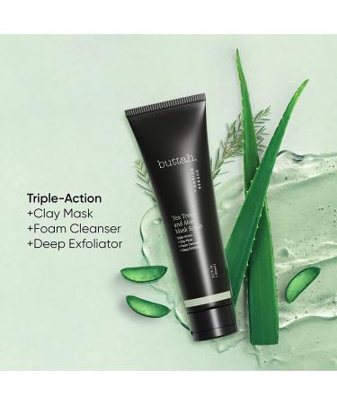 Buttah Skin Tea Tree & Aloe Exfoliating Scrub 3oz - Multi-Tasking Cleanser - Black-Owned Skincare for Men & Women - Buy Online on GoSupps.com