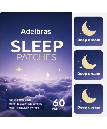 ADELBRAS Sleep Patches for Adults 60 Patches | Upgraded All-Natural Formula | Fast-Acting Melatonin & Valerian | Promotes Deep Sleep All Night for Men & Women - Buy Online on GoSupps.com