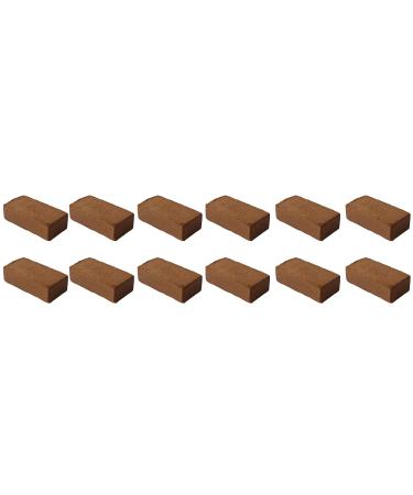 12x Novatool coconut bricks fine |96 liter |Pressed organic brick |Terrarium earth | 650g 20x5.5x10 |Coconus litter and substrate hobby terraristics aquaristics substrate Terrarium reptiles 12 brown