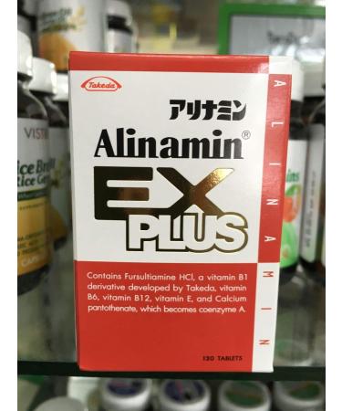 Takeda ALINAMIN EX Plus Vitamin B1 B6 B12 Health Supplement 120 Tablets - From Japan - Buy Online on GoSupps.com