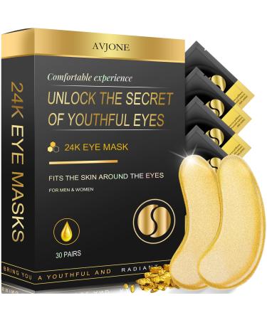 AVJONE Under Eye Mask -30 Pairs - Gel Under Eye Patches Vegan Cruelty-Free