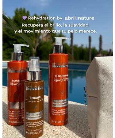 abril et nature - Masque pour Cheveux Rehydration - Max Hydratation pour Cheveux Secs - Restaure la Flexibilit et l Aspect Sain - Traitement Professionnel de Coiffure - 1000 ml - Buy Online on GoSupps.com
