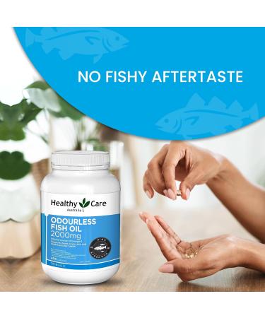 Healthy Care Odourless Fish Oil 2000mg 400 Soft Capsules - Buy Online on GoSupps.com