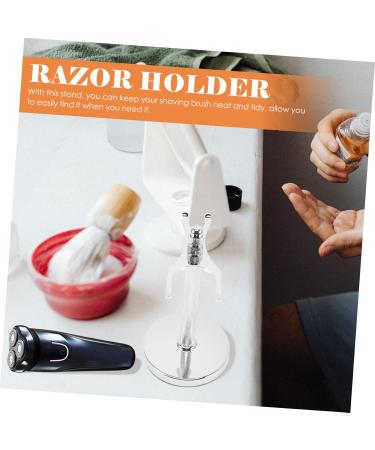 Angoily Men's Shaver Holder - Premium Shaving Brush Stand & Safety Razor Storage Box - Ideal Gift for Grooming Enthusiasts - Buy Online on GoSupps.com
