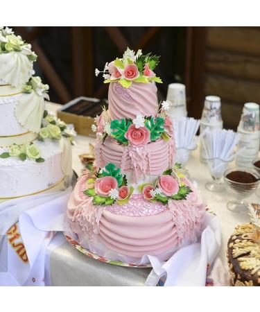 Cupcake Toppers Palm Leaf Cake Toppers Wooauto Edible Cake Decorations for Family Cupcake Wedding Cake Birthday Party Food Decoration 48PCS Leaf - Buy Online on GoSupps.com