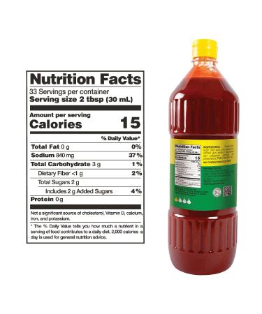 EL CHILERITO Chamoy Sauce 1L/33.8 Fl. Oz - Mexican Flavor for Sweets, Snacks, Fruits, Drinks - Kosher, Natural Ingredients - Perfect for Sharing with Friends and Family - Buy Online on GoSupps.com