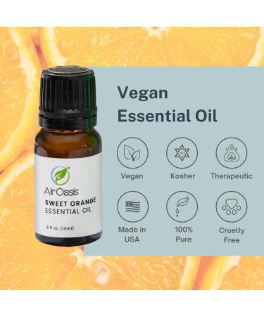 Premium Grade Sweet Orange Essential Oil | 100% Pure Vegan Aromatherapy | Ideal for Diffuser & Humidifier | 10ml | Made in the USA - Buy Online on GoSupps.com