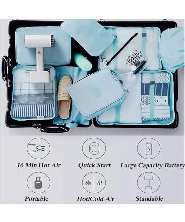 N/A Cordless Hair Dryer Portable Travel Hair Dryer Low Heat Rechargeable Handheld Hair Dryer for Women Kids Pet Outdoor Camping Beach and All Hair Types White - Buy Online on GoSupps.com