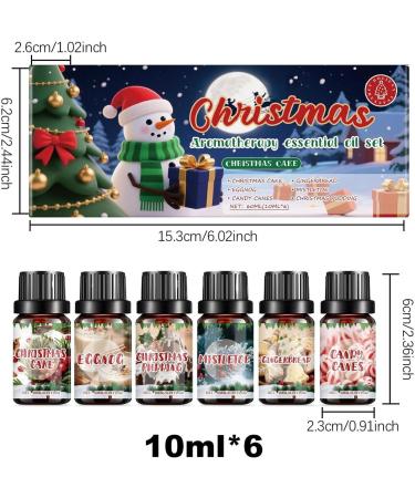  Zibeem Zibeem Christmas Oil Diffuser for Aromatherapy | Scent for Party Candy Cane Cranberry Soap Candle Adults Living Room Bedroom (6 Pack) - Buy Online on GoSupps.com