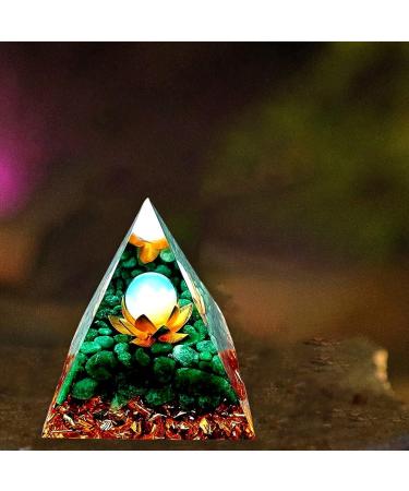 6CM Pyramid Orgon Crystal Energy Tower - Natural Reiki Chakra Stone for Courage, Healing, Protection & Meditation - Buy Online on GoSupps.com