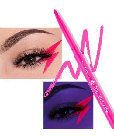 Halloween Glow Eyeliner UV Liquid Colored Pencil Waterproof Smudge-Proof High-Pigmented Colorful Fluorescent Liner Halloween Black Eyeliner 4 - Buy Online on GoSupps.com