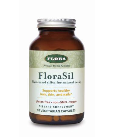 Flora FloraSil Plant Based Silica for Natural Beauty 90 Vegetarian Capsules