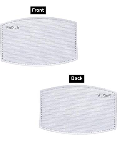 Trimming Shop PM2.5 Activated Carbon Filters Replaceable Protective Mouth Filter Paper for Face Mask Anti Haze Dustproof 5 Layers Filters for Outdoor & Indoor 5pcs - Buy Online on GoSupps.com